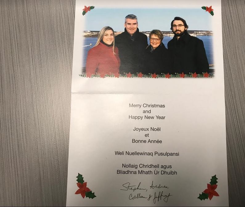 MacPolitics: For The Record, We Asked Ex-Premier Stephen McNeil If He Sent Out Christmas Cards In Political Retirement…Here Is His Answer…