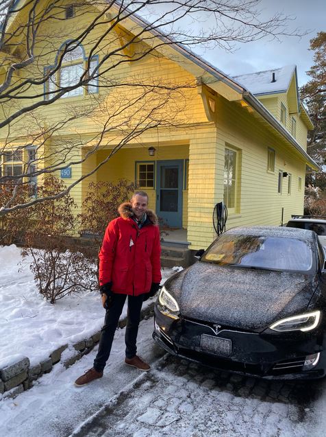 Halifax-Chester Realtor Piers Baker Commutes Around In A Tesla