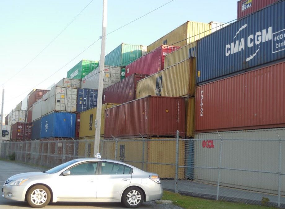 Halifax Port: Point Pleasant Park Enthusiasts Treated To Rare Sight: Container Boxes Stacked Five High