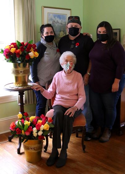 Nancy Regan Explains Why Lunenburg’s Joy Saunders Receives 102 Roses