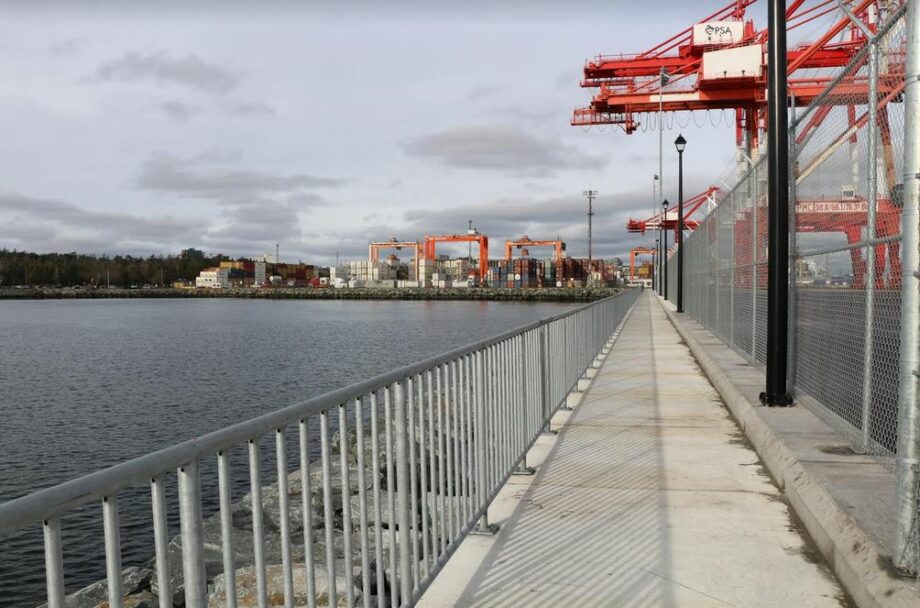 Halifax Port: Walkway Offers Looksee Of Working Port – Bird’s Eye View Of Container Ships