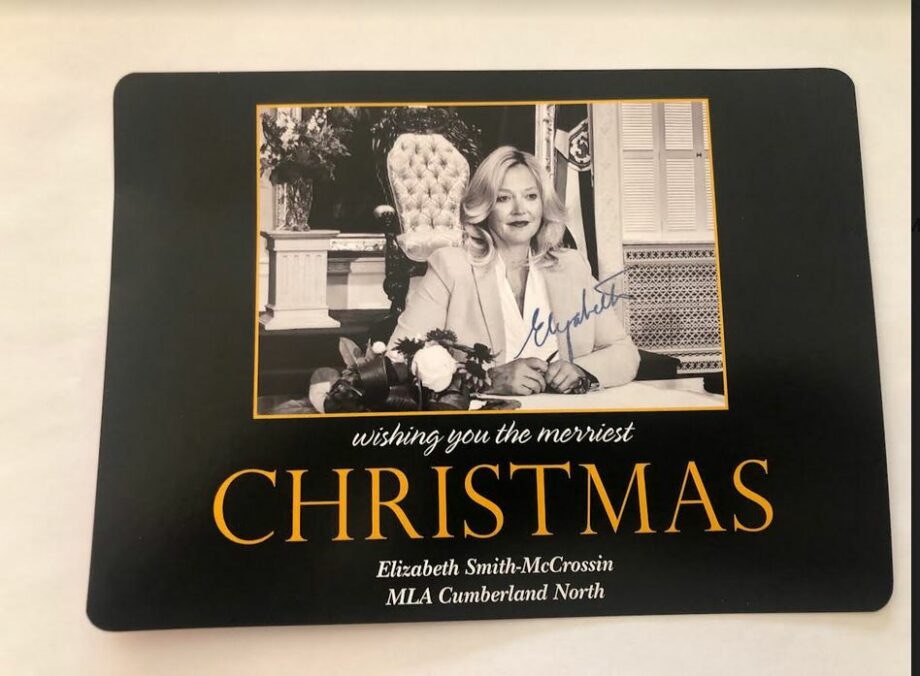 MacPolitics: Everyone’s Favourite ex-Tory Politico Elizabeth Smith-McCrossin Issues ‘Christmas Card’