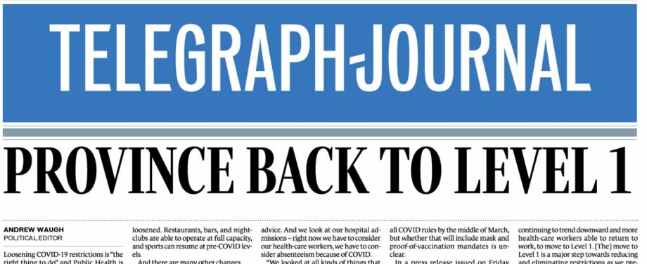 Media: Official Statement: Owner of National Post Buys New Brunswick’s Three Daily Newspapers, Including Telegraph-Journal – JD Irving Sells