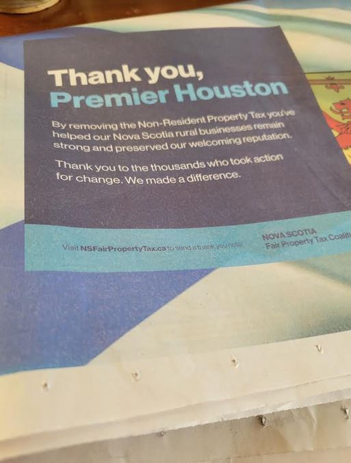 Cottage Taxes: Come From Aways Publicly Thank Premier Houston