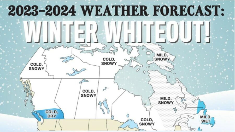 Old Farmer’s Almanac ‘Winter Whiteout For Atlantic Region' The